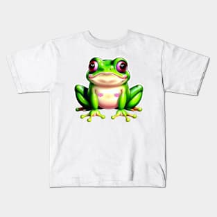 Frolicking Ferny Froggie Kids T-Shirt